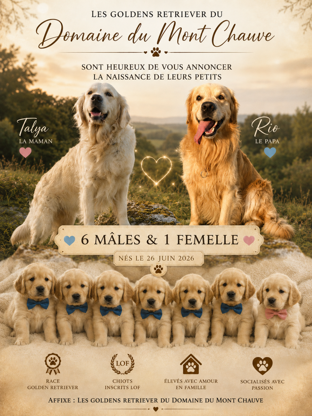 Chiot Golden Retriever Du Mont Chauve
